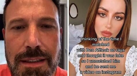 nivine jay nude|Video depicting Ben Affleck pursuing woman on dating app goes。